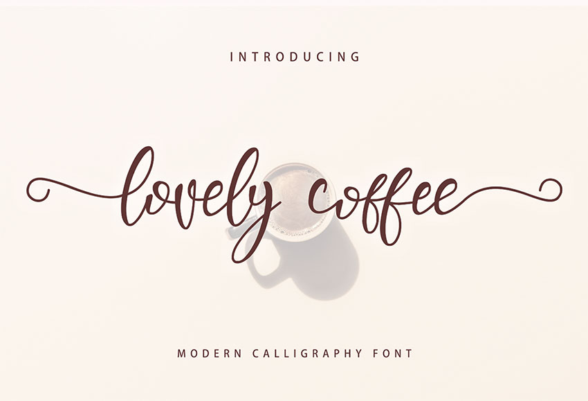 Lovely Coffee - Free Monogram Fonts